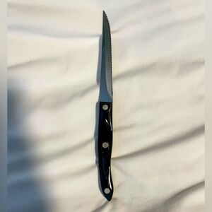 VINTAGE CUTCO 1721 DD Classic Trimmer Knife - Serrated Brown Handle - Made n USA